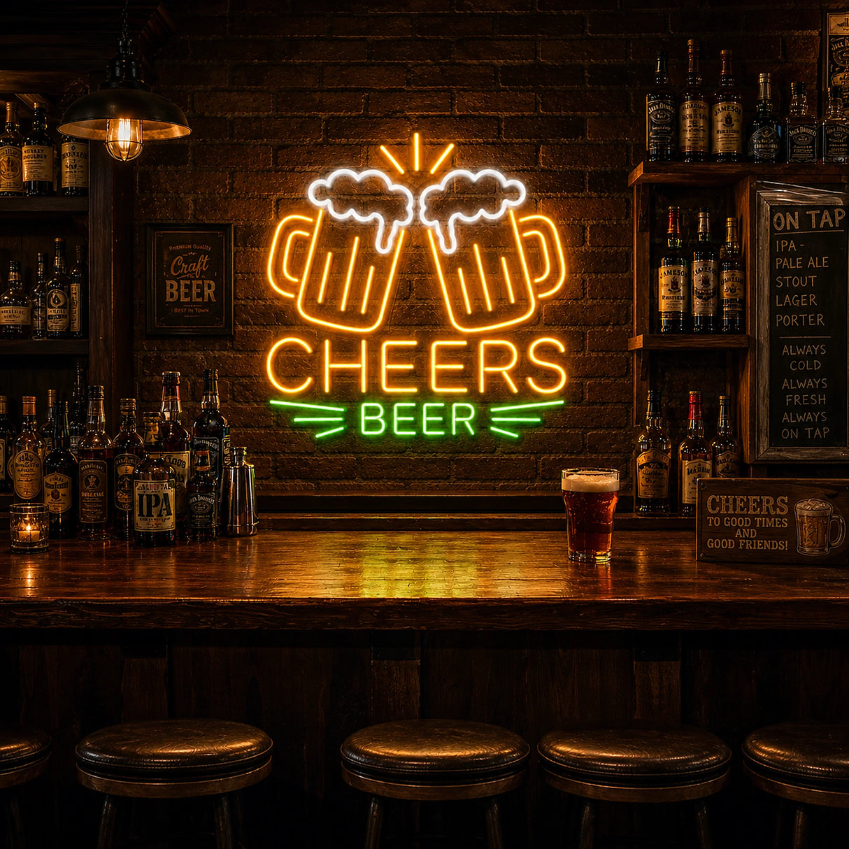 Cheers Beer Neon Sign