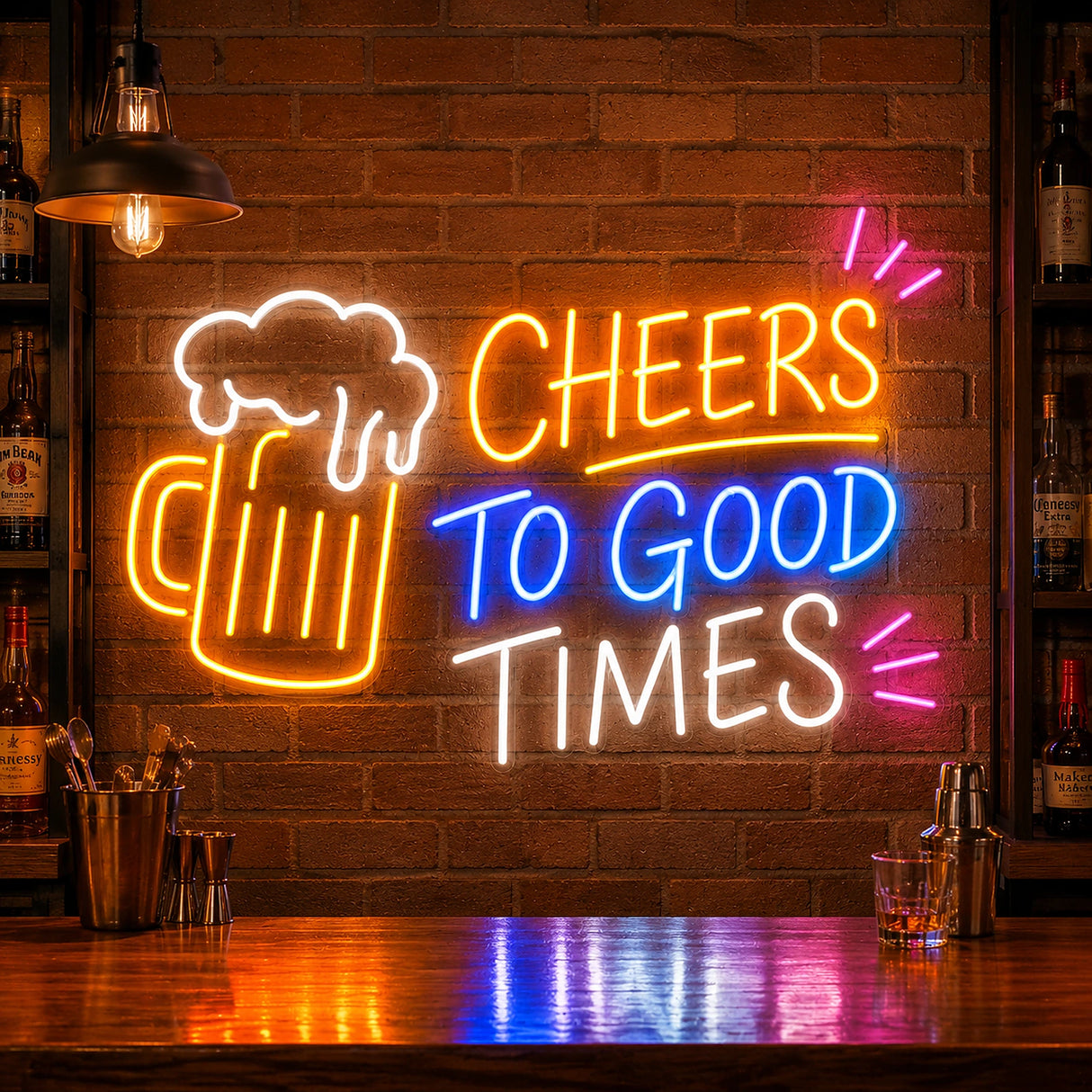 Cheers to Good Times Neon Sign