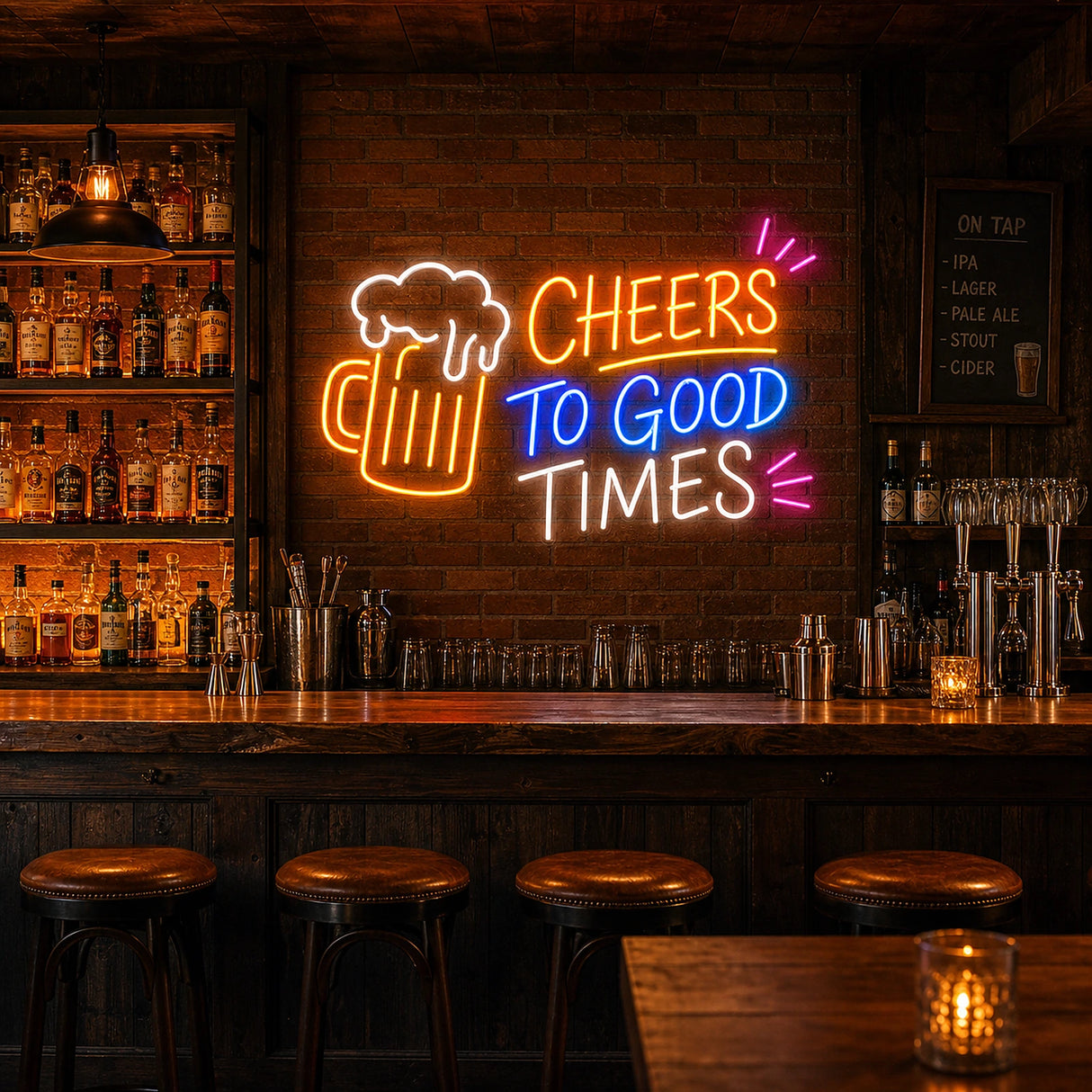 Cheers to Good Times Neon Sign