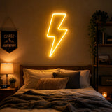 Lightning Bolt Neon Light for Bedroom Wall