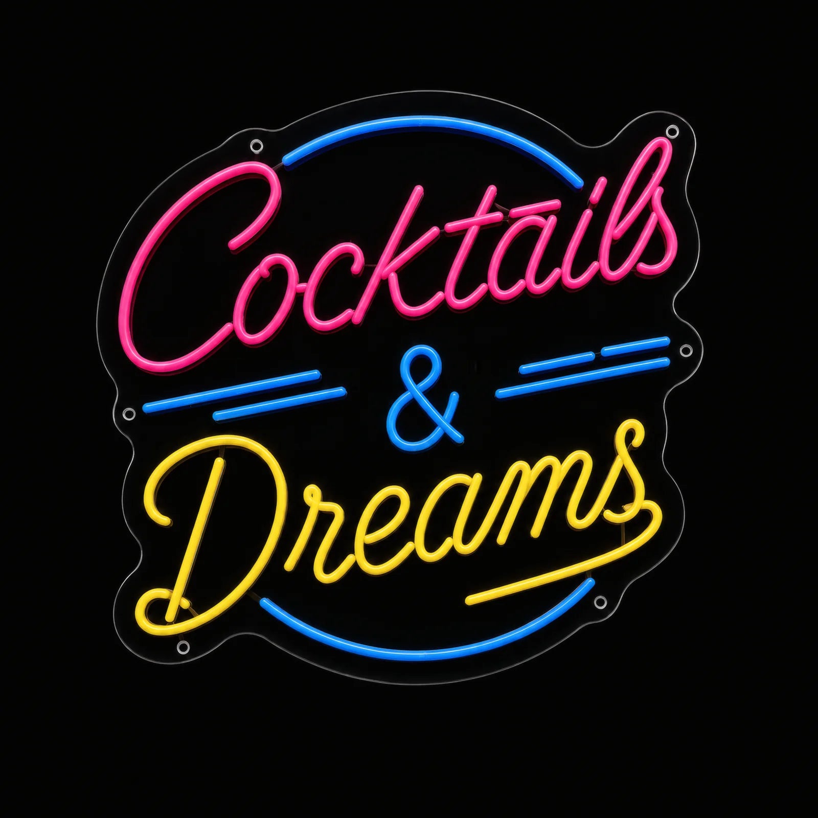 Cocktails and Dreams LED Neon Sign