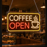 Coffee OPEN Neon Sign for Cafes