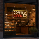 Coffee OPEN Neon Sign for Cafes