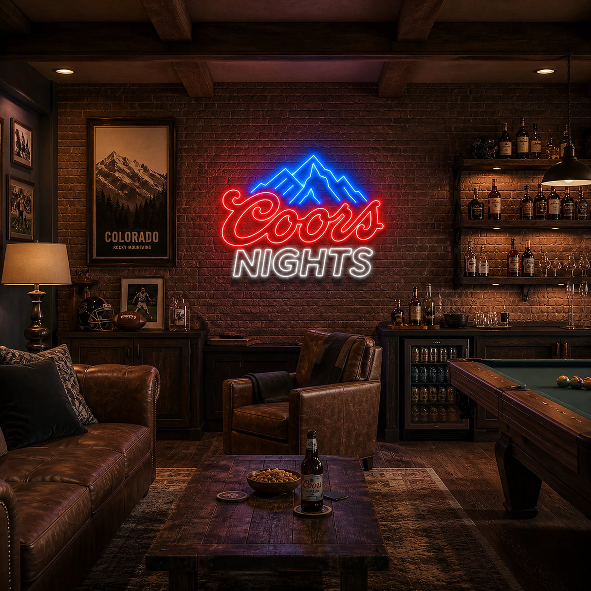 Coors Nights Man Cave Neon Sign