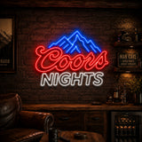 Coors Nights Man Cave Neon Sign