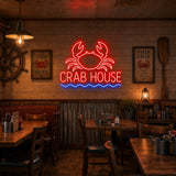 Crab House Seafood Restaurant Neon Sign
