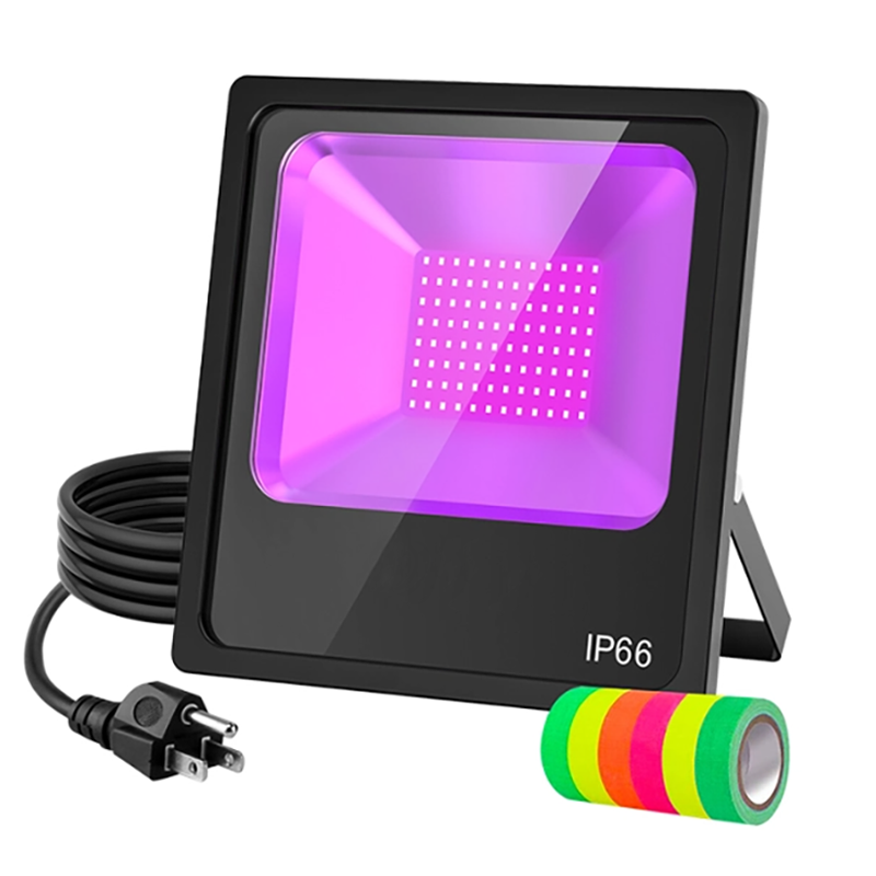 LED UV Black Light-With Plug and Fluorescent Tape-100w/150w