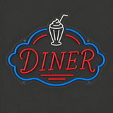 Retro Diner Neon Sign for Restaurant Wall Decor