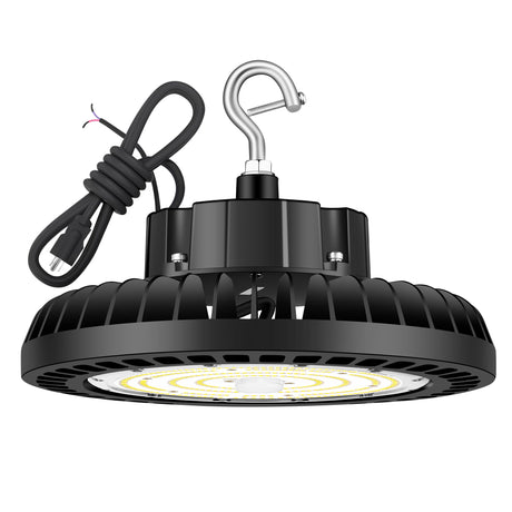 Black UFO High Bay LED Lights Front size 