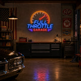 Full Throttle Garage Neon Sign