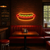 HOT DOG Neon Sign for Restaurant Wall Decor