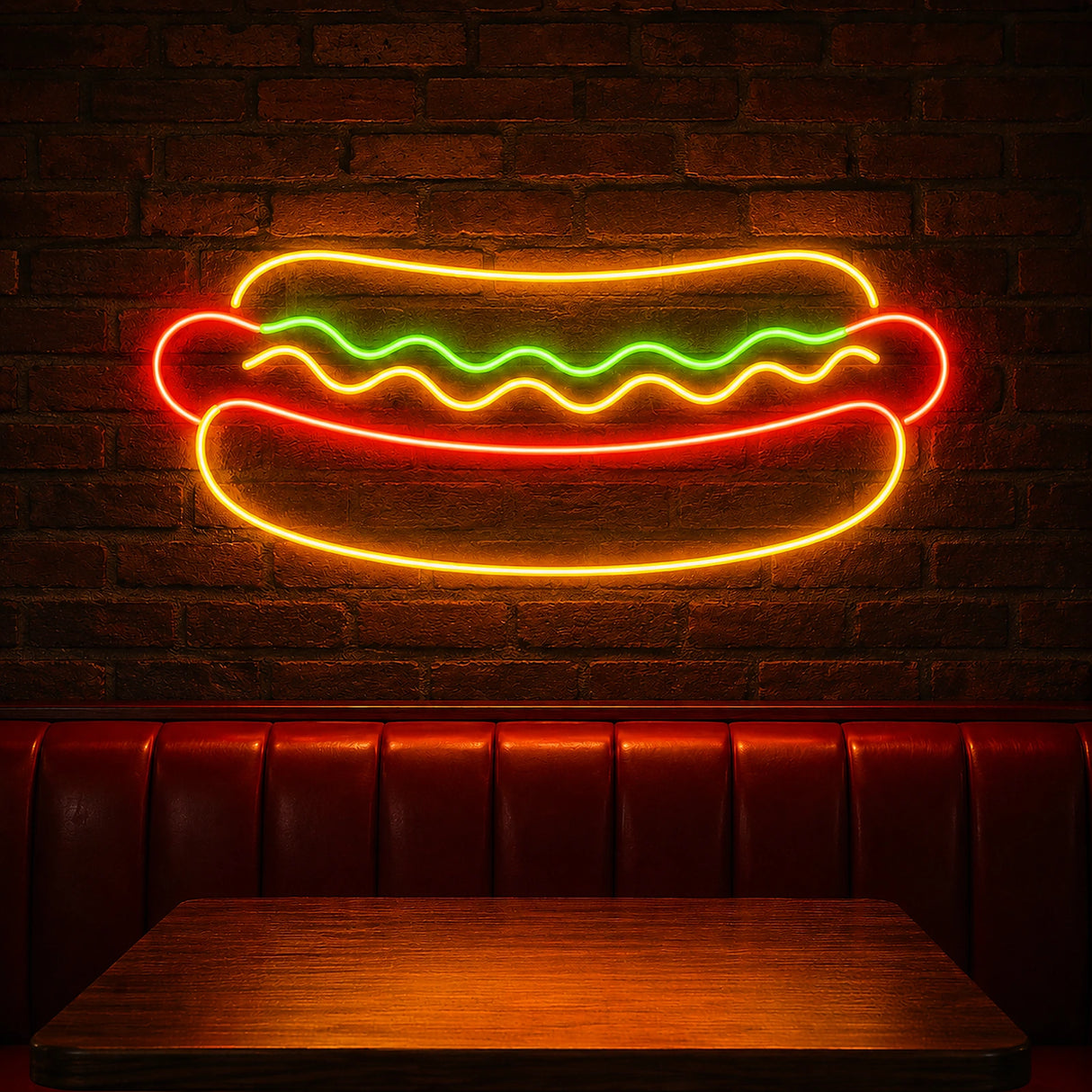 HOT DOG Neon Sign for Restaurant Wall Decor