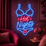 Hot Nights Man Cave Neon Sign