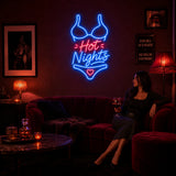 Hot Nights Man Cave Neon Sign