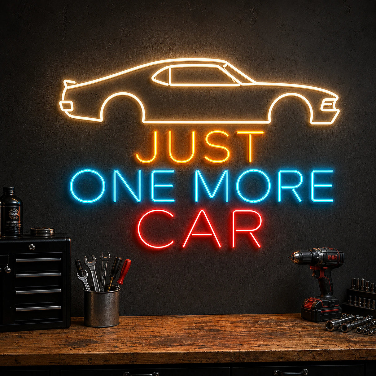 Just One More Car Neon Sign