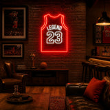 Legend 23 Jersey Man Cave Neon Sign