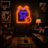 Legend 24 Basketball Jersey Man Cave Neon Sign