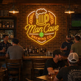 Man Cave Brewing Co LED Neon Sign