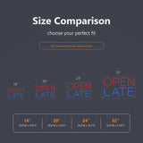 Open Late Neon Sign for Shops and Bars