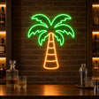 Tropical Palm Tree LED Neon Sign for tiki bar decor