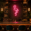 Pink Flamingo LED Neon Sign for tiki bar decor