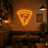 PIZZA Slice Neon Sign for Pizza Shop Wall Decor