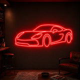 Sports Car Man Cave Neon Sign
