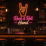 Rock and Roll Hand LED Neon Sign