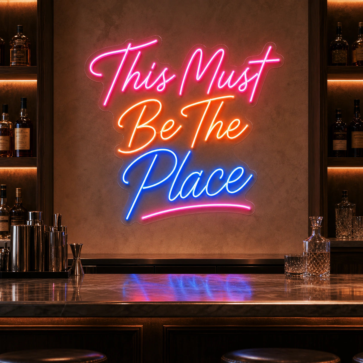 This Must Be The Place Neon Sign for Wall Decor