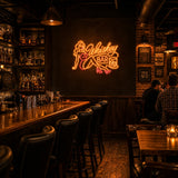 Whiskey Bar Man Cave Neon Sign