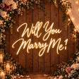 Will You Marry Me neon sign for a wedding proposal