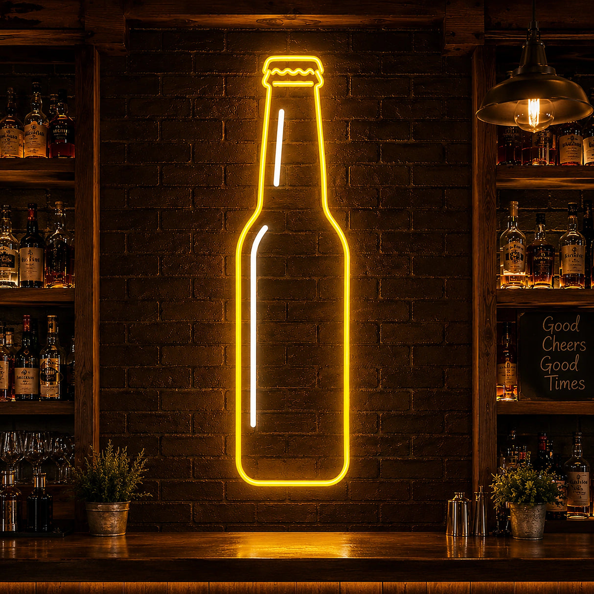Beer Bottle LED Neon Sign for beer bar decor