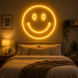 Smiley Face Neon Sign for Bedroom Decor
