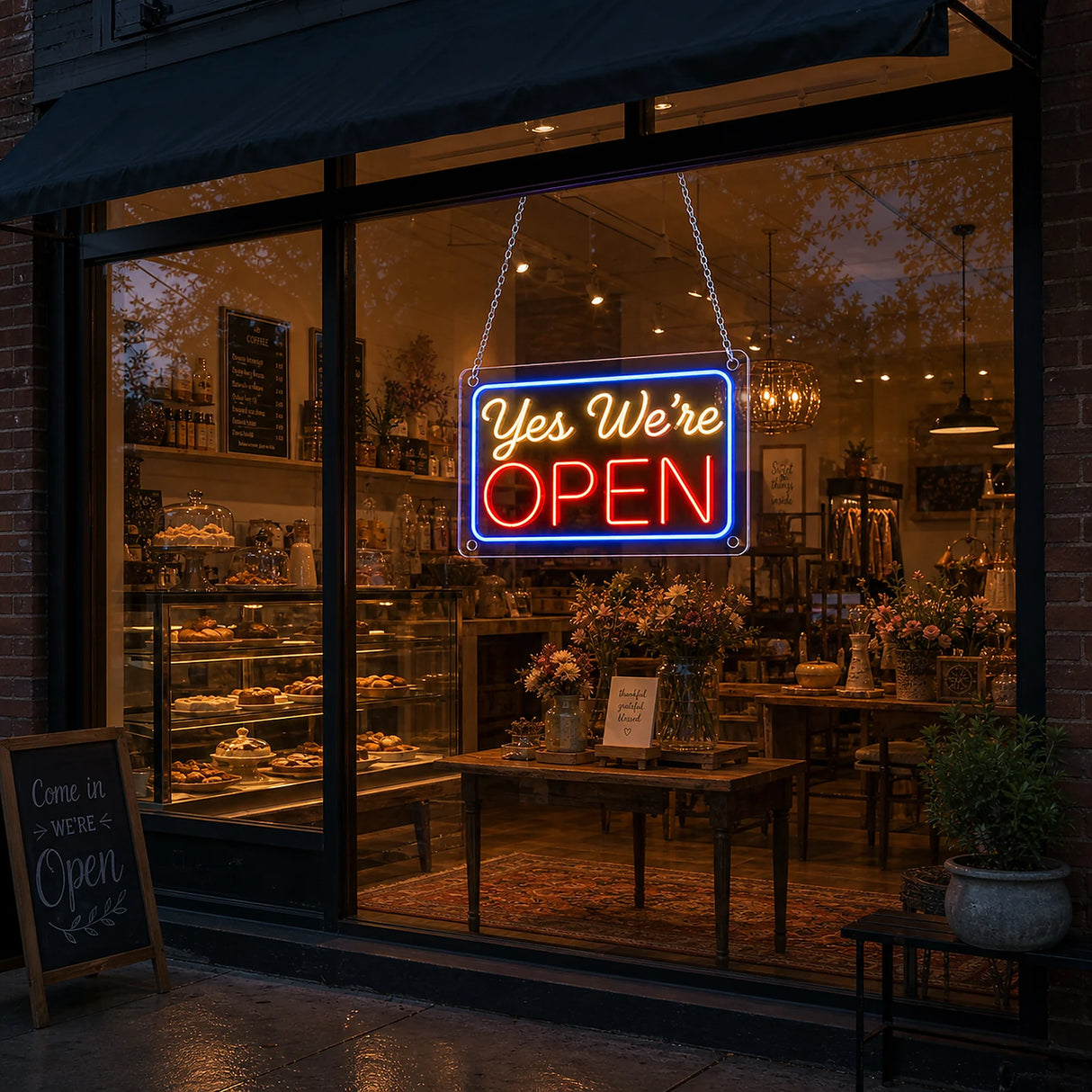 We Are Open Neon Sign